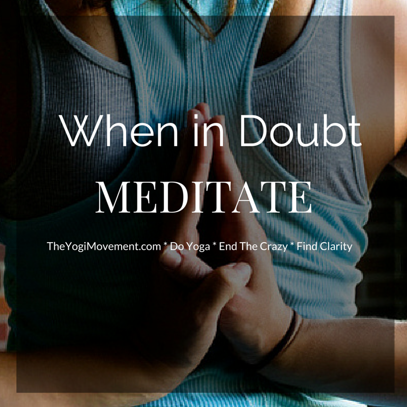 When you're down, feeling rock bottom, lost or confused - always meditate. It will heal you. Promise. Here's how you do it...